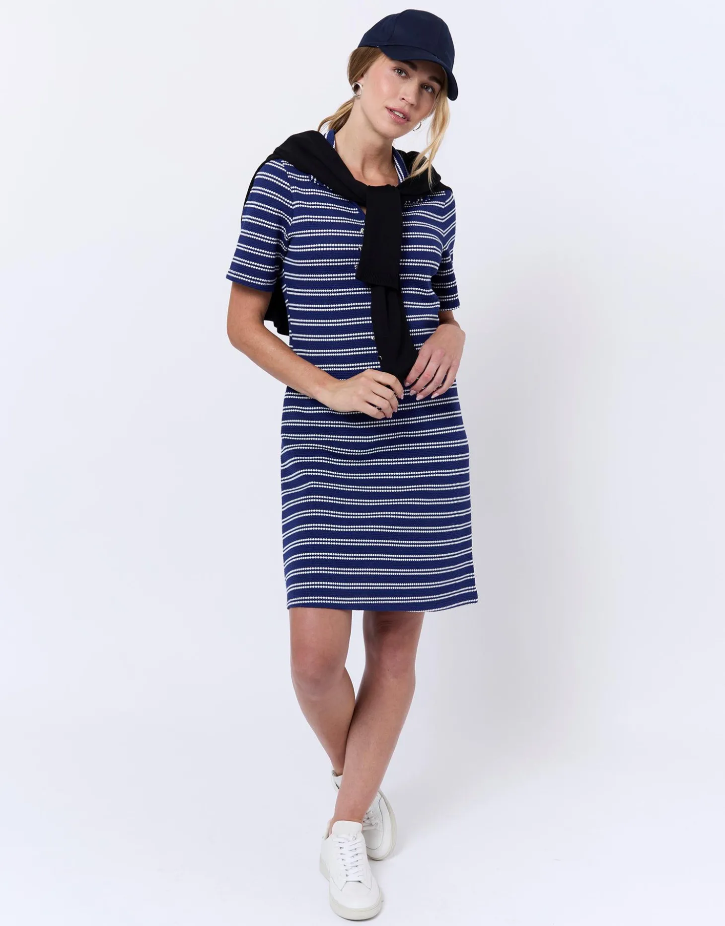 Robe courte rayée MARINE