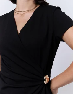 Robe courte unie NOIR