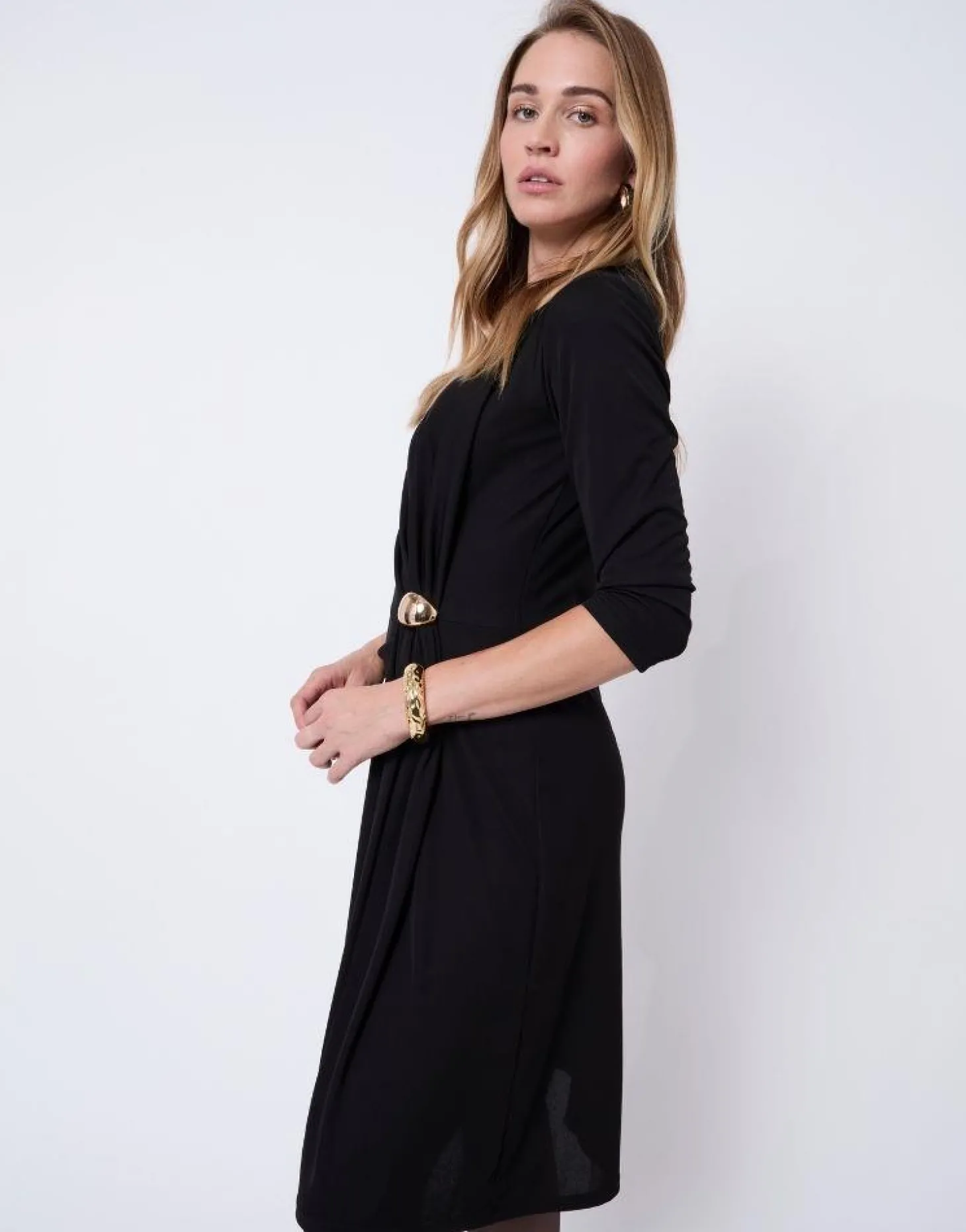 Robe courte unie NOIR