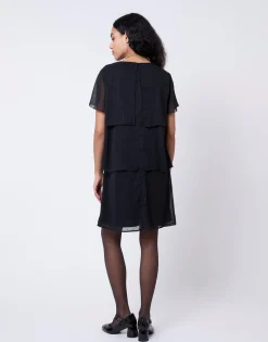 Robe courte unie NOIR