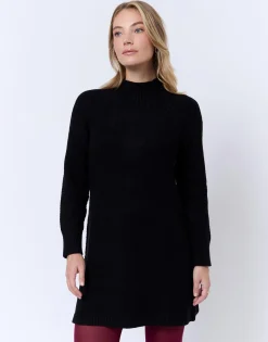 Robe courte unie NOIR