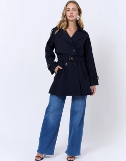 Trench court uni MARINE Femme