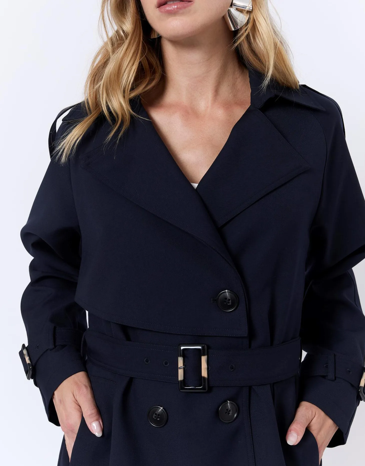 Trench court uni MARINE Femme