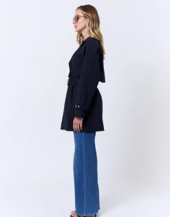 Trench court uni MARINE Femme
