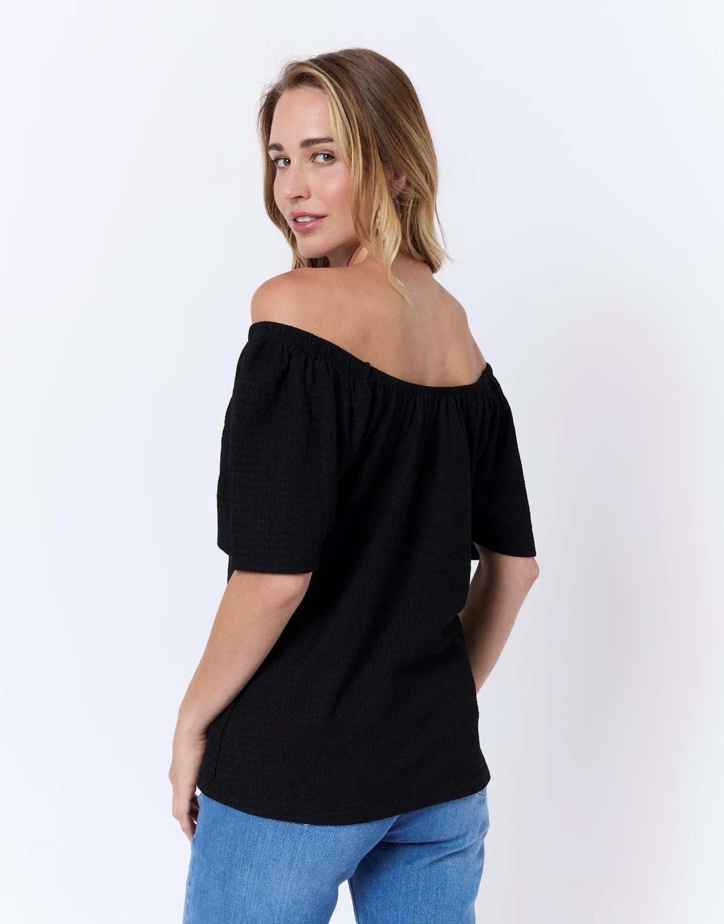 T-Shirt manches courtes uni NOIR Femme