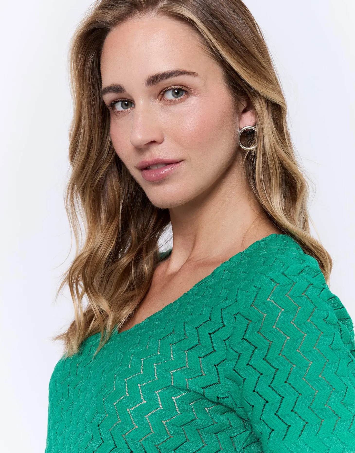 T-Shirt manches courtes uni VERT Femme