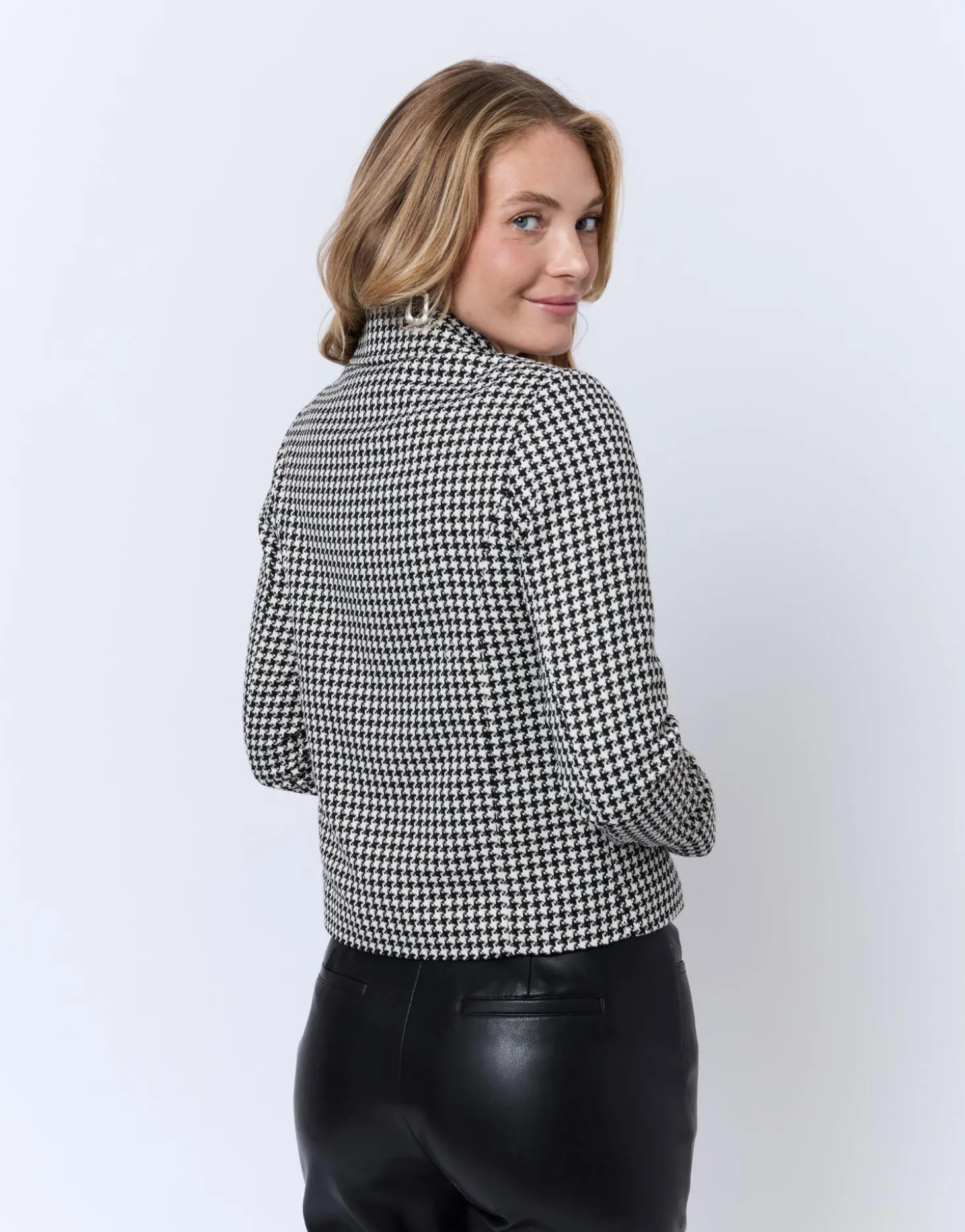 Veste courte jacquard NOIR Femme