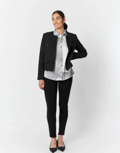 Veste courte unie NOIR Femme